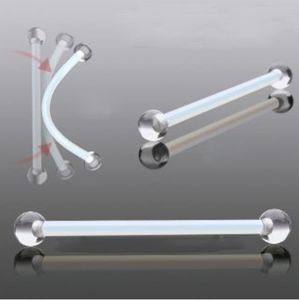 New Pregnancy Plastic Bellybutton Ring Retainer‎ 14Gx1”
